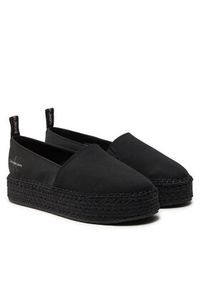 Calvin Klein Jeans Espadryle Platform Espadrille Mix Ml Mtl YW0YW01622 Czarny. Kolor: czarny. Materiał: materiał. Obcas: na platformie #3