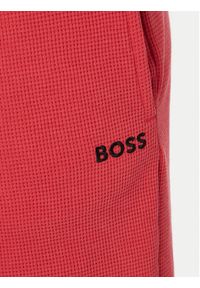 BOSS Szorty sportowe Waffle 50535884 Czerwony Regular Fit. Kolor: czerwony. Materiał: bawełna. Styl: sportowy #3