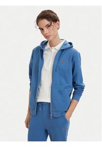 Beverly Hills Polo Club Bluza P-SS26W-F546540 Niebieski Regular Fit. Typ kołnierza: polo. Kolor: niebieski. Materiał: syntetyk #4