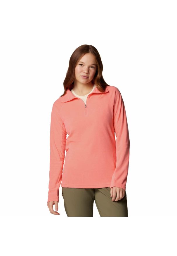 columbia - Bluza polarowa damska Columbia Glacial IV Half Zip. Kolor: pomarańczowy. Materiał: polar