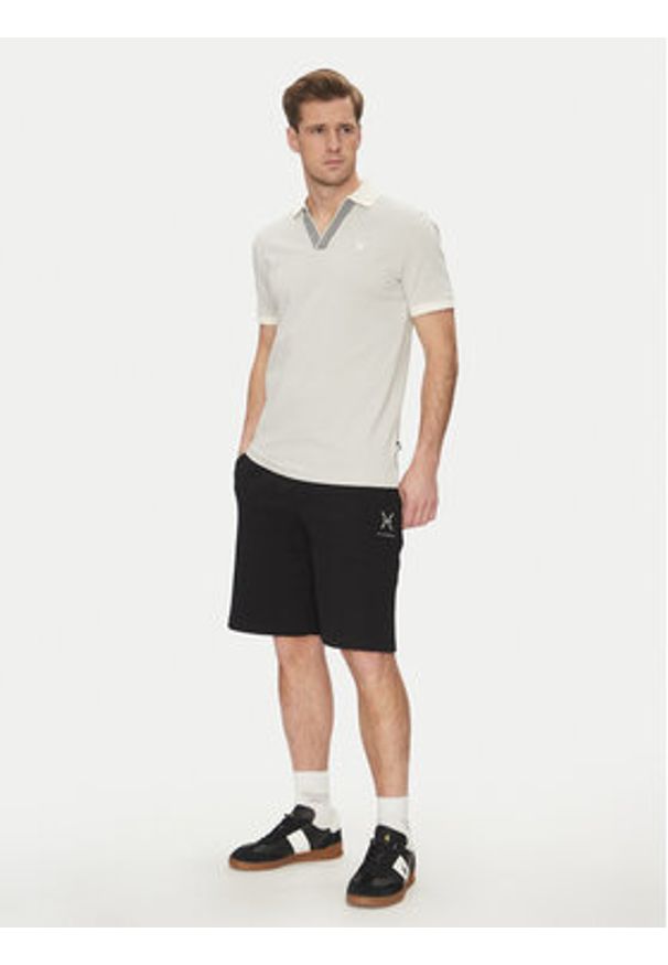 Richmond X Szorty sportowe UMP25276BE Czarny Regular Fit. Kolor: czarny. Materiał: bawełna. Styl: sportowy