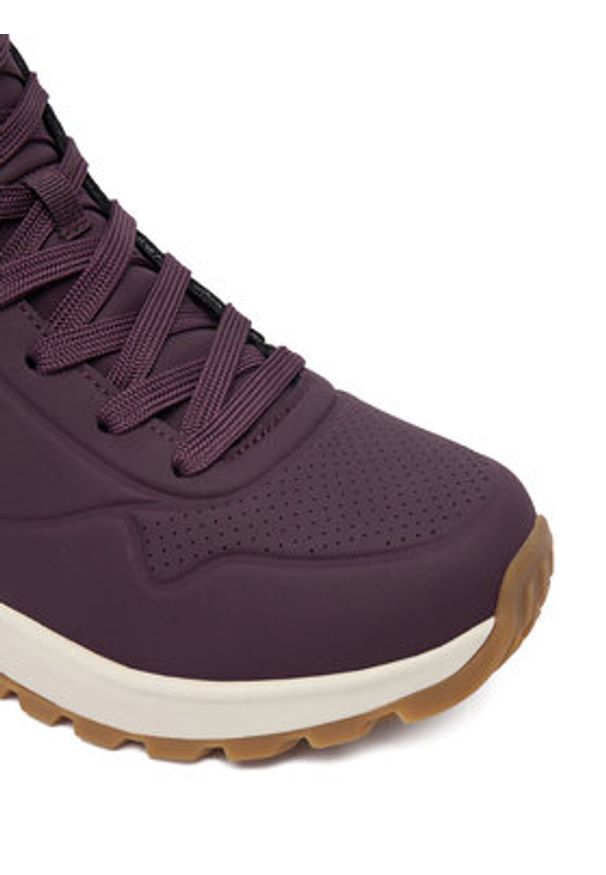 skechers - Skechers Botki Uno Rugged 167274/WINE Bordowy. Kolor: czerwony. Materiał: skóra