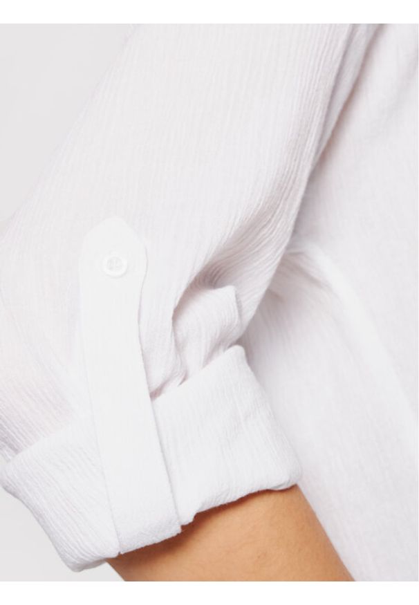 Seafolly Koszula Classic 54027-TO Biały Regular Fit. Kolor: biały. Materiał: bawełna