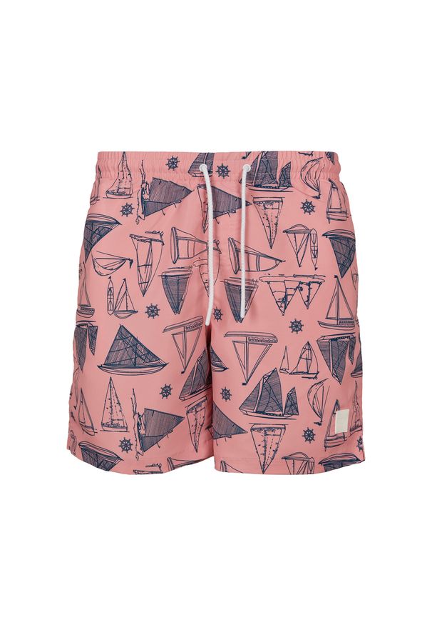 Spodenki kąpielowe Urban Classics pattern. Kolor: niebieski, różowy, wielokolorowy