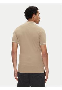 Calvin Klein Jeans Polo J30J315603 Beżowy Slim Fit. Typ kołnierza: polo. Kolor: beżowy. Materiał: bawełna #4