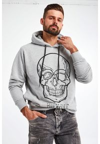 Philipp Plein - Bluza męska PHILIPP PLEIN. Typ kołnierza: kaptur. Wzór: melanż