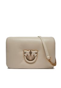 Pinko Torebka Love Click Puff Classic PE 24 PLTT 101585 A10F Écru. Materiał: skórzane