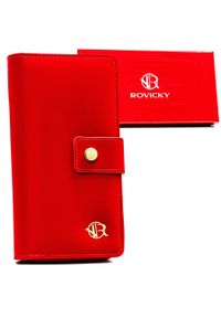 ROVICKY - Portfel damski Rovicky R-POR-01-V36 czerwony. Kolor: czerwony. Materiał: skóra ekologiczna #1