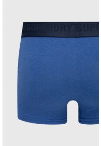 Superdry Bokserki (3-pack) męskie. Kolor: niebieski. Materiał: bawełna