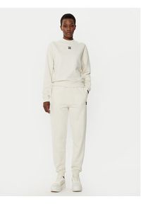 Hugo - HUGO Spodnie dresowe Nelfinia 50522417 Beżowy Regular Fit. Kolor: beżowy. Materiał: bawełna #3