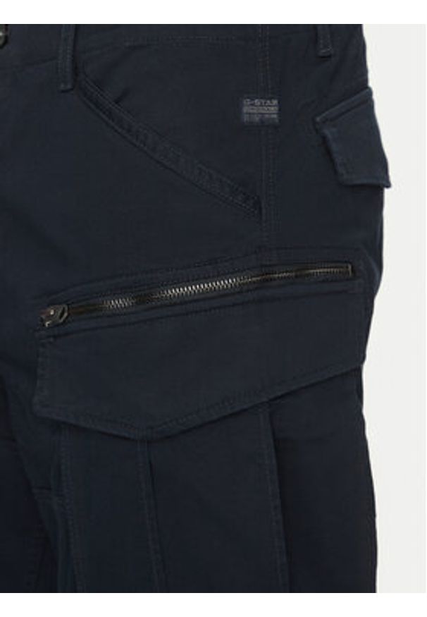 G-Star RAW - G-Star Raw Szorty materiałowe Rovic Zip D08566-5126 990 Granatowy Relaxed Fit. Kolor: niebieski. Materiał: bawełna