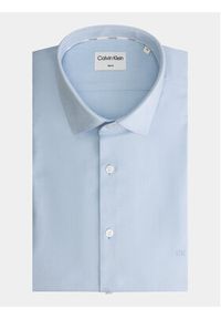 Calvin Klein Koszula Structure K10K112083 Błękitny Slim Fit. Kolor: niebieski. Materiał: bawełna #8