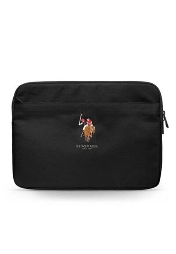 U.S. Polo - Etui na laptopa US POLO Sleeve 13 cali Czarny. Kolor: czarny. Materiał: materiał. Wzór: haft. Styl: elegancki