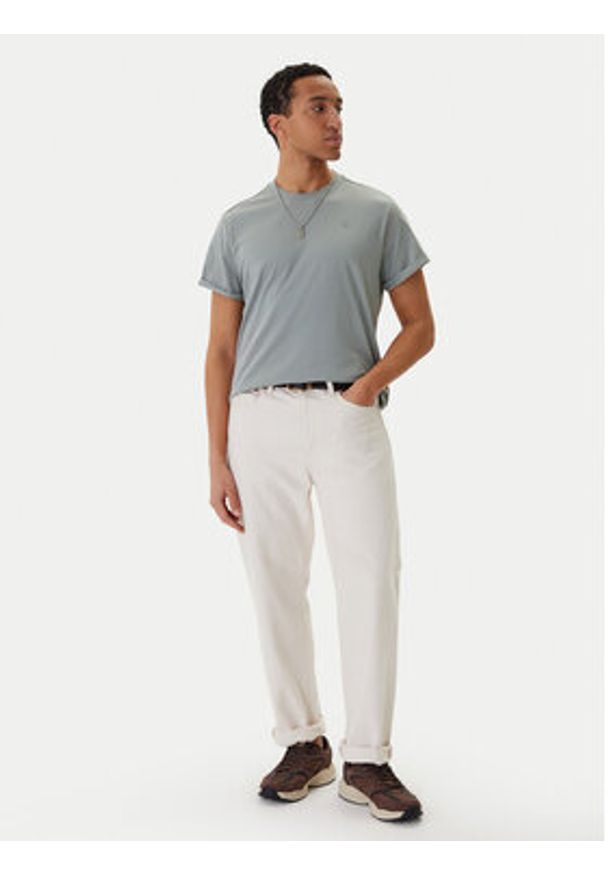 G-Star RAW - G-Star Raw T-Shirt Lash D16396-B353 Zielony Regular Fit. Kolor: zielony. Materiał: bawełna