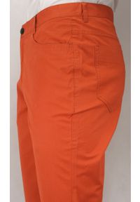 Ezreal - Spodnie Męskie, Chinosy - 100% BAWEŁNA, Zwężane nogawki, Kolorowe, Rude. Kolor: brązowy. Materiał: bawełna. Wzór: kolorowy