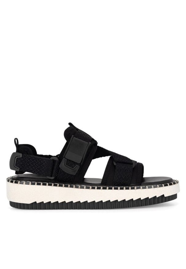 Badura Sandały BEKI-01W3-006 Czarny. Kolor: czarny. Materiał: materiał