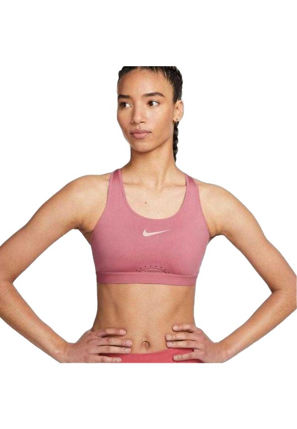 Nike - Damski Biustonosz Sportowy Z Logo Femme. Kolor: czerwony