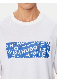 Hugo T-Shirt Nalayo 50515203 Biały Regular Fit. Kolor: biały. Materiał: bawełna