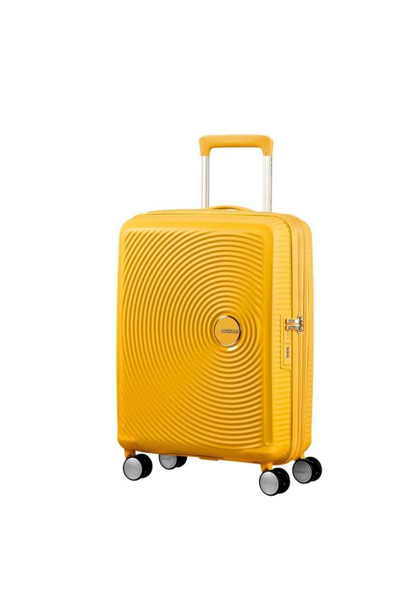 AMERICAN TOURISTER - Walizka turystyczna Soundbox Spinner 55 TSA EXP 35,5L. Kolor: żółty