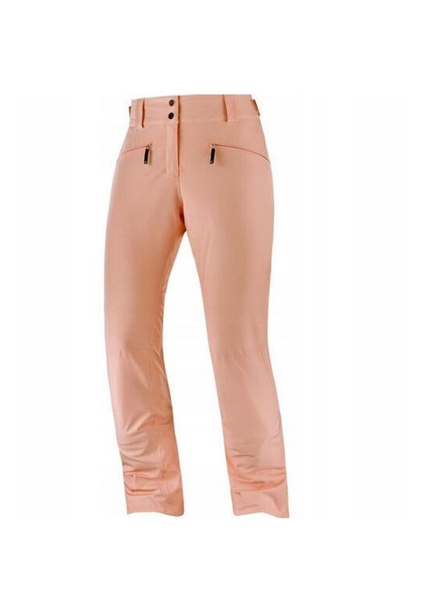 salomon - Spodnie zimowe na narty i snowboard damskie Salomon EDGE. Kolor: różowy. Materiał: poliester, materiał, elastan. Sezon: zima. Sport: narciarstwo, snowboard