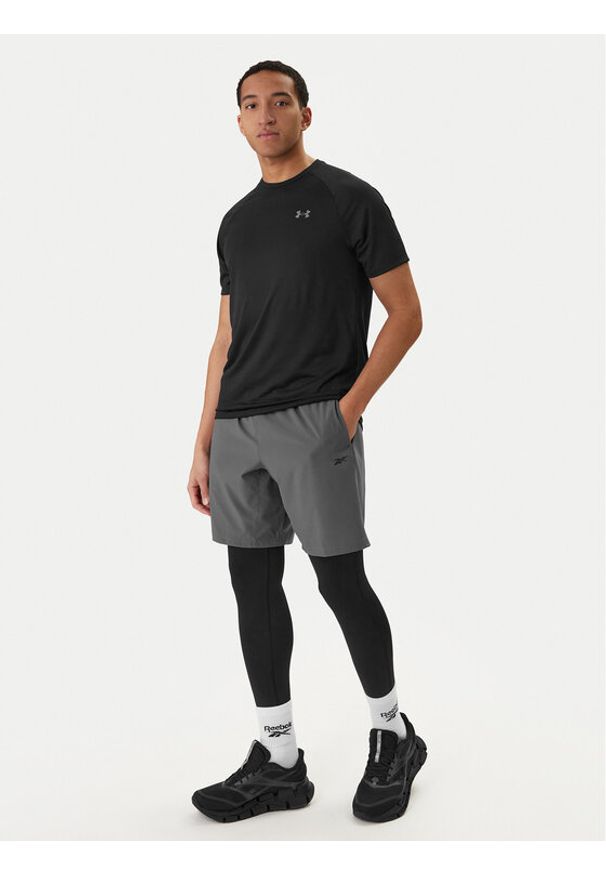 Reebok Legginsy RK25601CCM Czarny Slim Fit. Kolor: czarny. Materiał: syntetyk