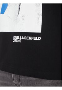 Karl Lagerfeld Jeans T-Shirt A2M17036 Czarny Regular Fit. Kolor: czarny. Materiał: bawełna