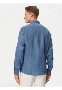 BOSS Koszula H-Liam 50556077 Niebieski Regular Fit. Kolor: niebieski. Materiał: len #3