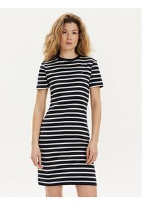 TOMMY HILFIGER - Tommy Hilfiger Sukienka codzienna New Cody WW0WW42721 Granatowy Slim Fit. Okazja: na co dzień. Kolor: niebieski. Materiał: bawełna. Typ sukienki: proste. Styl: casual
