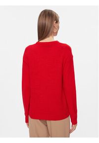 Brave Soul Sweter LKX-230GINGER Czerwony Regular Fit. Kolor: czerwony. Materiał: wiskoza