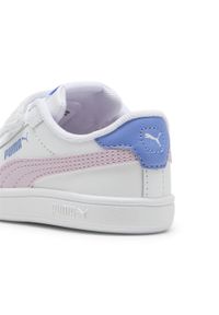 Puma - Niemowlęce skórzane sneakersy Smash 3.0 V PUMA. Kolor: fioletowy, niebieski, wielokolorowy, biały. Materiał: skóra