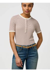 Wrangler - DAMSKI PASEK WRANGLER THIN WESTERN BELT CAMEL 112372414 #3