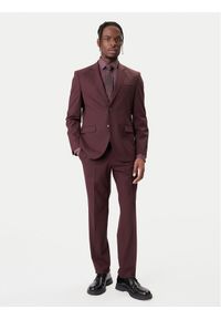 Hugo - HUGO Garnitur Arti-Hesten253X 50544524 Brązowy Extra Slim Fit. Kolor: brązowy. Materiał: syntetyk #1