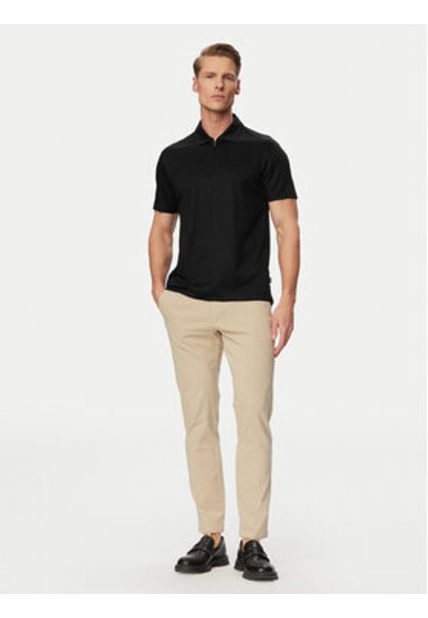 BOSS Chinosy H-Kaiton1 50543312 Beżowy Slim Fit. Kolor: beżowy. Materiał: bawełna