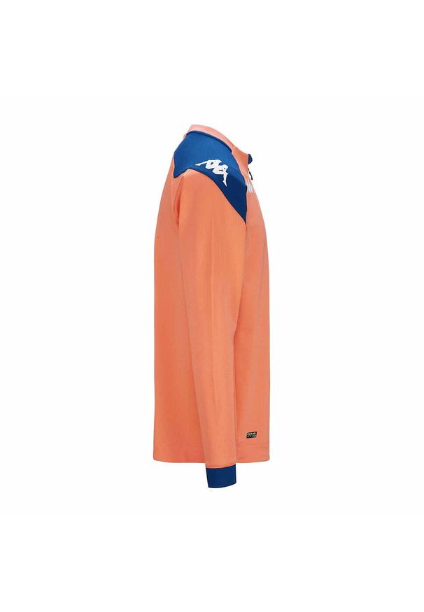Kappa - Bluza treningowa z zamkiem błyskawicznym 1/4 AS Monaco Pro 7 2023/24. Kolor: pomarańczowy