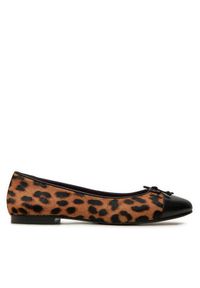 Tory Burch Baleriny 154509 Brązowy. Kolor: brązowy. Materiał: skóra #1