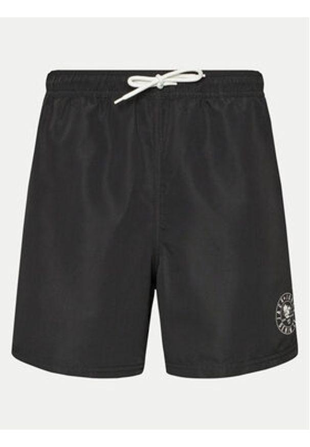 Jack & Jones - Jack&Jones Szorty kąpielowe Jpstbeach 12249449 Czarny Regular Fit. Kolor: czarny. Materiał: syntetyk