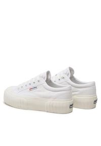 Superga Trampki Stripe Platform 2631 S5111SW Biały. Kolor: biały. Materiał: materiał. Obcas: na platformie