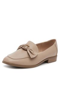 Clara Barson Loafersy WYL3674-7 Beżowy. Kolor: beżowy. Materiał: materiał, syntetyk