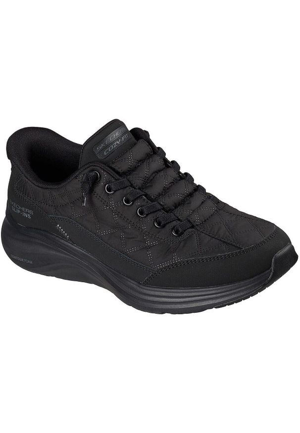 skechers - Adidasy Skechers Contour Foam, Kobiety. Kolor: czarny. Materiał: syntetyk, materiał. Sport: fitness