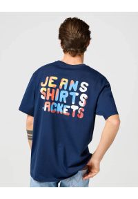 Wrangler - MESKA KOSZULKA WRANGLER BIG GRAPHIC TEE NAVY 112362808 #2