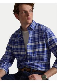 Polo Ralph Lauren Koszula 710B22598001 Niebieski Regular Fit. Typ kołnierza: polo. Kolor: niebieski. Materiał: bawełna #4