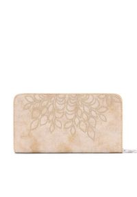 Desigual Portfel 26SAYP22 Beżowy. Kolor: beżowy. Materiał: skóra #3