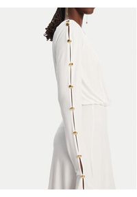 Elisabetta Franchi Sukienka koktajlowa AB80252E2 360 Biały Regular Fit. Kolor: biały. Materiał: syntetyk. Styl: wizytowy #3