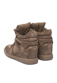 Badura Sneakersy EO-IVI-LT1885-2N Brązowy. Kolor: brązowy. Materiał: zamsz, skóra