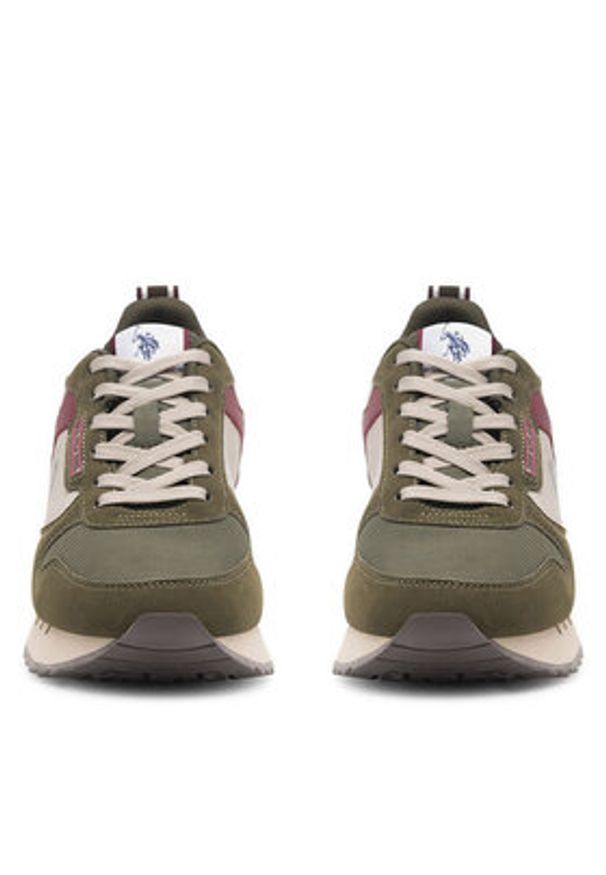 U.S. Polo Assn. Sneakersy BUZZY001M/CNU1 Khaki. Kolor: brązowy. Materiał: materiał