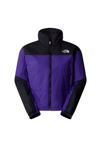 Kurtka The North Face Puffer Gosei 0A879XNL41 - fioletowo-czarna. Kolor: czarny, fioletowy, wielokolorowy. Materiał: puch, syntetyk, nylon. Długość: krótkie. Sezon: zima. Styl: klasyczny