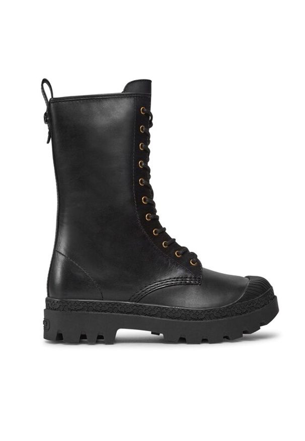 Coach Trzewiki Tasha Leather Boot CN100 Czarny. Kolor: czarny. Materiał: skóra