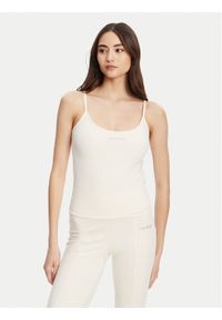 Guess Top V5RP09 KCD02 Écru Regular Fit. Materiał: syntetyk