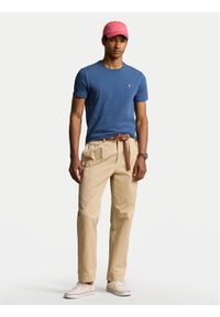 Polo Ralph Lauren T-Shirt 710671438373 Niebieski Custom Slim Fit. Typ kołnierza: polo. Kolor: niebieski. Materiał: bawełna