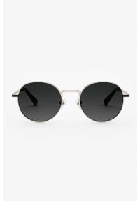 Hawkers - Okulary przeciwsłoneczne SILVER BLACK GRADIENT MOMA. Kształt: okrągłe. Kolor: srebrny. Wzór: gradientowy #3
